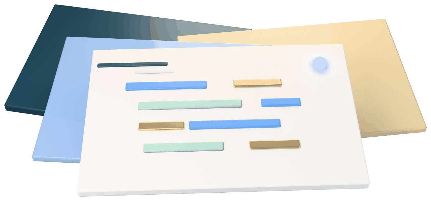 Four channel calendars layered into one CalDaar view